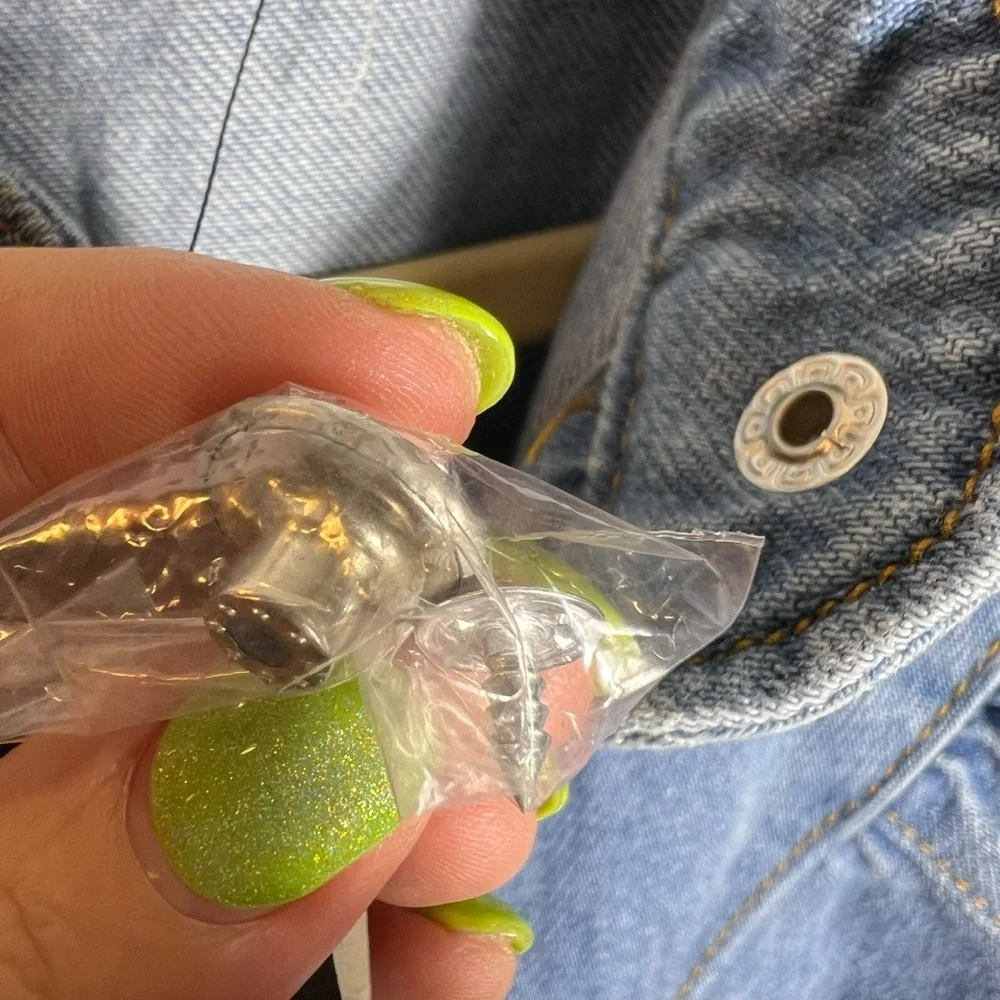 Idem Ditto Long Sleeve Denim Dress Size Small, NWT - Picture 10 of 15